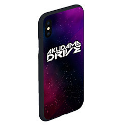 Чехол iPhone XS Max матовый Akudama Drive gradient space, цвет: 3D-черный — фото 2