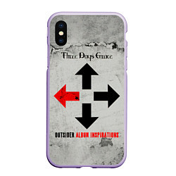 Чехол iPhone XS Max матовый Outsider Album Inspirations - Three Days Grace, цвет: 3D-светло-сиреневый