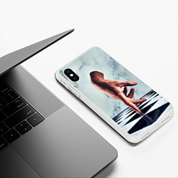 Чехол iPhone XS Max матовый Персонаж Вещь, цвет: 3D-белый — фото 2