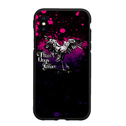 Чехол iPhone XS Max матовый Three Days Grace stork, цвет: 3D-черный