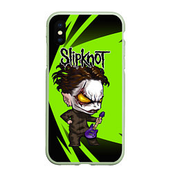 Чехол iPhone XS Max матовый Slipknot green, цвет: 3D-салатовый