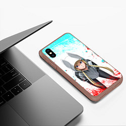 Чехол iPhone XS Max матовый Sweet Kon - Инцидент Кэмоно, цвет: 3D-коричневый — фото 2