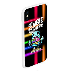 Чехол iPhone XS Max матовый Zombie burgers - Pop Art, цвет: 3D-белый — фото 2