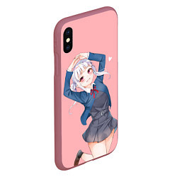 Чехол iPhone XS Max матовый Милая Тисато Араси - Love Live Superstar, цвет: 3D-малиновый — фото 2