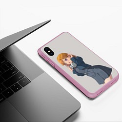 Чехол iPhone XS Max матовый Kanon Shibuya - Love Live Superstar, цвет: 3D-розовый — фото 2