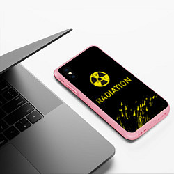 Чехол iPhone XS Max матовый Radiation - радиационная опасность, цвет: 3D-баблгам — фото 2