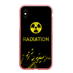 Чехол iPhone XS Max матовый Radiation - радиационная опасность, цвет: 3D-баблгам