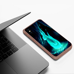 Чехол iPhone XS Max матовый Водяной Кроль, цвет: 3D-коричневый — фото 2