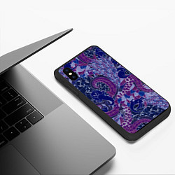 Чехол iPhone XS Max матовый Морской кролик, цвет: 3D-черный — фото 2