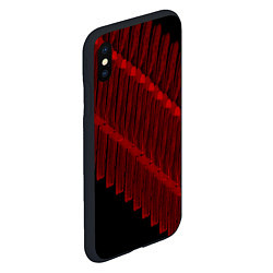 Чехол iPhone XS Max матовый Красный маркер, цвет: 3D-черный — фото 2