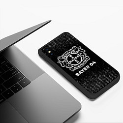 Чехол iPhone XS Max матовый Bayer 04 с потертостями на темном фоне, цвет: 3D-черный — фото 2