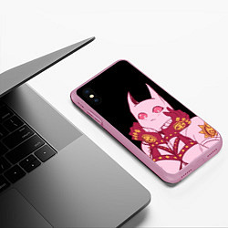 Чехол iPhone XS Max матовый Милый стенд Killer Queen - Jojo, цвет: 3D-розовый — фото 2