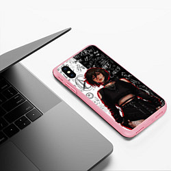 Чехол iPhone XS Max матовый Микаса Аккерман на стиле, цвет: 3D-баблгам — фото 2