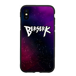 Чехол iPhone XS Max матовый Berserk gradient space, цвет: 3D-черный