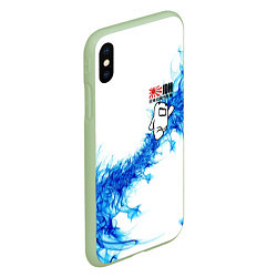 Чехол iPhone XS Max матовый Jdm style - Japan, цвет: 3D-салатовый — фото 2