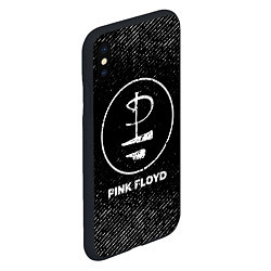 Чехол iPhone XS Max матовый Pink Floyd с потертостями на темном фоне, цвет: 3D-черный — фото 2