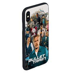 Чехол iPhone XS Max матовый Bullet train, цвет: 3D-черный — фото 2