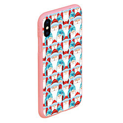 Чехол iPhone XS Max матовый Деды Морозы, цвет: 3D-баблгам — фото 2