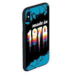 Чехол iPhone XS Max матовый Made in 1970: liquid art, цвет: 3D-черный — фото 2