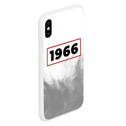 Чехол iPhone XS Max матовый 1966 - в красной рамке на светлом, цвет: 3D-белый — фото 2