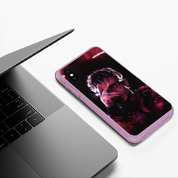 Чехол iPhone XS Max матовый Кибер Сайонара, цвет: 3D-сиреневый — фото 2