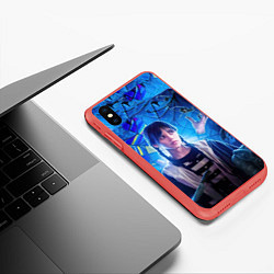 Чехол iPhone XS Max матовый Wednesday miracle, цвет: 3D-красный — фото 2