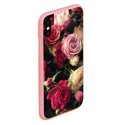 Чехол iPhone XS Max матовый Нежные кустовые розы, цвет: 3D-баблгам — фото 2