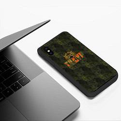 Чехол iPhone XS Max матовый Тимур камуфляж, цвет: 3D-черный — фото 2