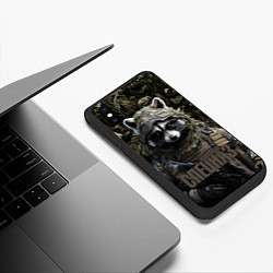 Чехол iPhone XS Max матовый Команда спецназ, цвет: 3D-черный — фото 2