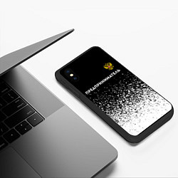 Чехол iPhone XS Max матовый Предприниматель из России и герб РФ: символ сверху, цвет: 3D-черный — фото 2