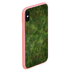 Чехол iPhone XS Max матовый Камуфляж хаки, цвет: 3D-баблгам — фото 2