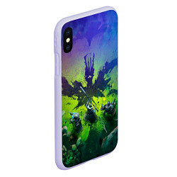 Чехол iPhone XS Max матовый Destiny 2 рейд, цвет: 3D-светло-сиреневый — фото 2