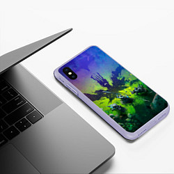 Чехол iPhone XS Max матовый Destiny 2 рейд, цвет: 3D-светло-сиреневый — фото 2