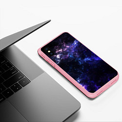 Чехол iPhone XS Max матовый Дали неонового космоса, цвет: 3D-баблгам — фото 2