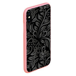 Чехол iPhone XS Max матовый Модный растительный орнамент, цвет: 3D-баблгам — фото 2