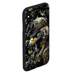 Чехол iPhone XS Max матовый Орел солдат, цвет: 3D-черный — фото 2