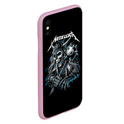 Чехол iPhone XS Max матовый Metallica - Викинг, цвет: 3D-розовый — фото 2