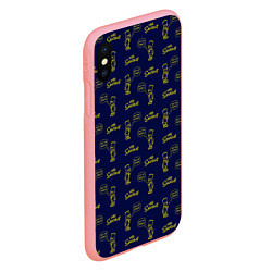 Чехол iPhone XS Max матовый Bart pattern Eat my shorts, цвет: 3D-баблгам — фото 2