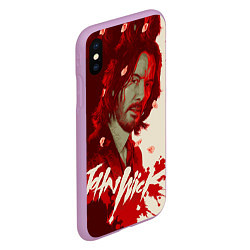 Чехол iPhone XS Max матовый John wick osaka, цвет: 3D-сиреневый — фото 2