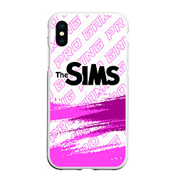 Чехол iPhone XS Max матовый The Sims pro gaming: символ сверху, цвет: 3D-белый