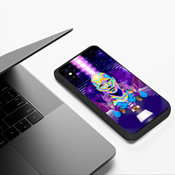 Чехол iPhone XS Max матовый Goddess with two Beerus - vaporwave, цвет: 3D-черный — фото 2