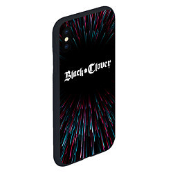 Чехол iPhone XS Max матовый Black Clover infinity, цвет: 3D-черный — фото 2