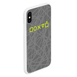 Чехол iPhone XS Max матовый Ребус - по*уй, цвет: 3D-белый — фото 2