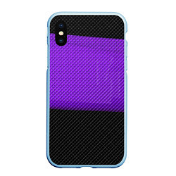 Чехол iPhone XS Max матовый Железная стена, цвет: 3D-голубой