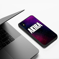 Чехол iPhone XS Max матовый Akira gradient space, цвет: 3D-черный — фото 2