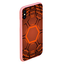 Чехол iPhone XS Max матовый Оранжевая техноброня, цвет: 3D-баблгам — фото 2