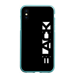 Чехол iPhone XS Max матовый Black minimalistik
