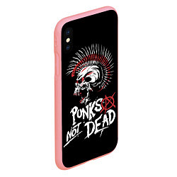 Чехол iPhone XS Max матовый Punks not dead - анархия, цвет: 3D-баблгам — фото 2