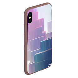 Чехол iPhone XS Max матовый Платформы, цвет: 3D-коричневый — фото 2