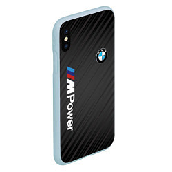 Чехол iPhone XS Max матовый BMW power m, цвет: 3D-голубой — фото 2